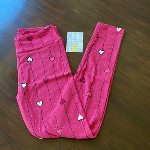LuLaRoe Valentines OS legging NEW in the package